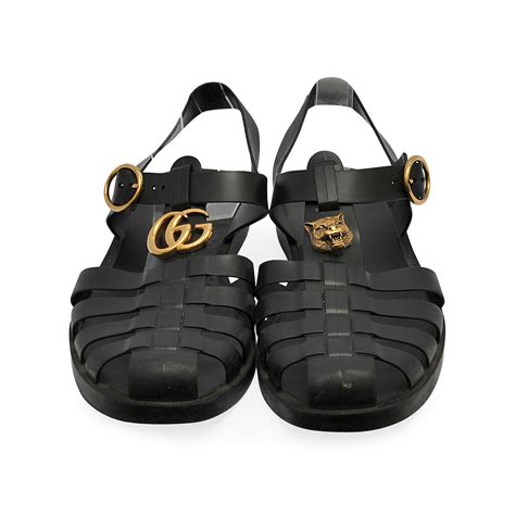 gucci rubber sandals women.